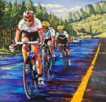 The Race - Original Painting by Leanne Prussing