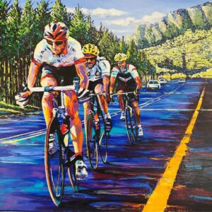 The Race - Original Painting by Leanne Prussing