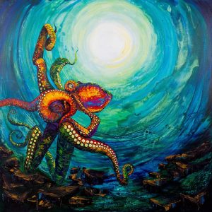 Octopus 1 90x87cm