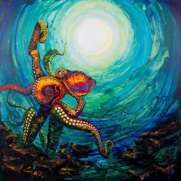 Octopus 1 90x87cm