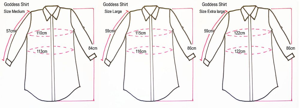 Size chart Shirt